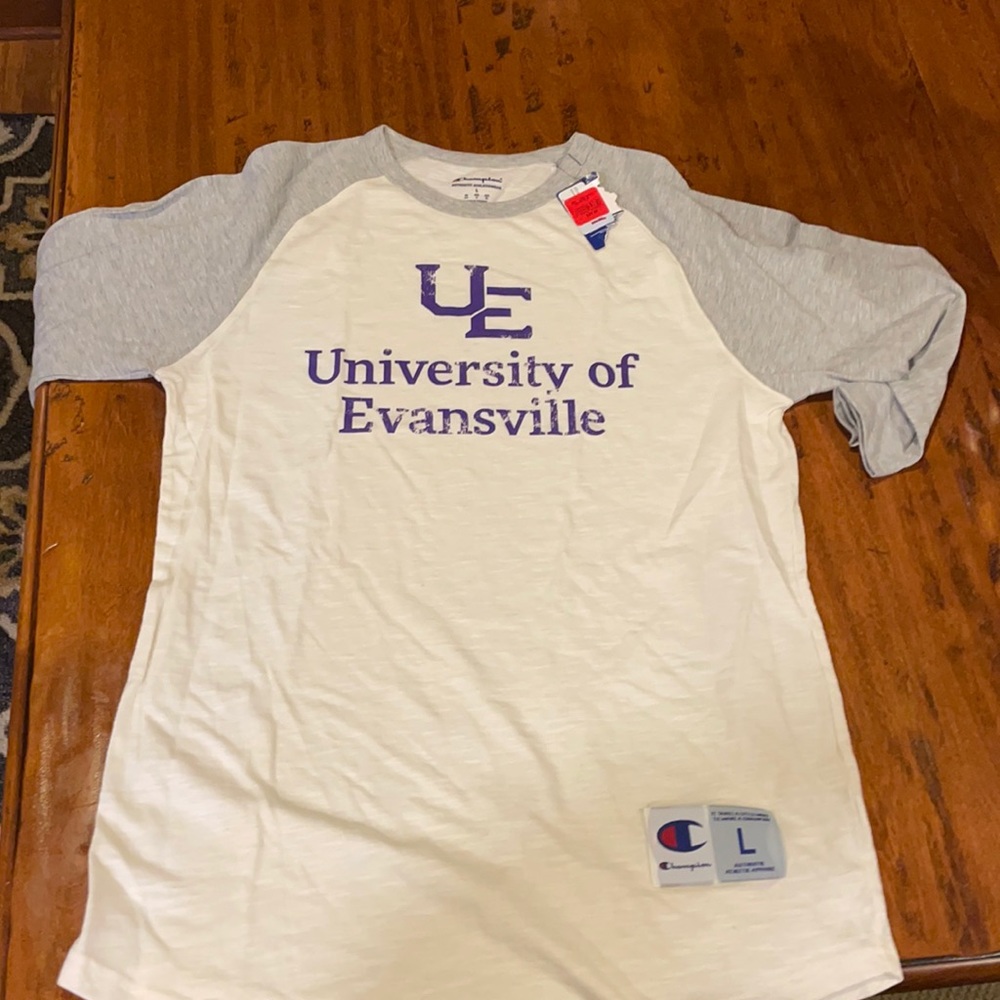 University of Evansville women 3/4 length tee